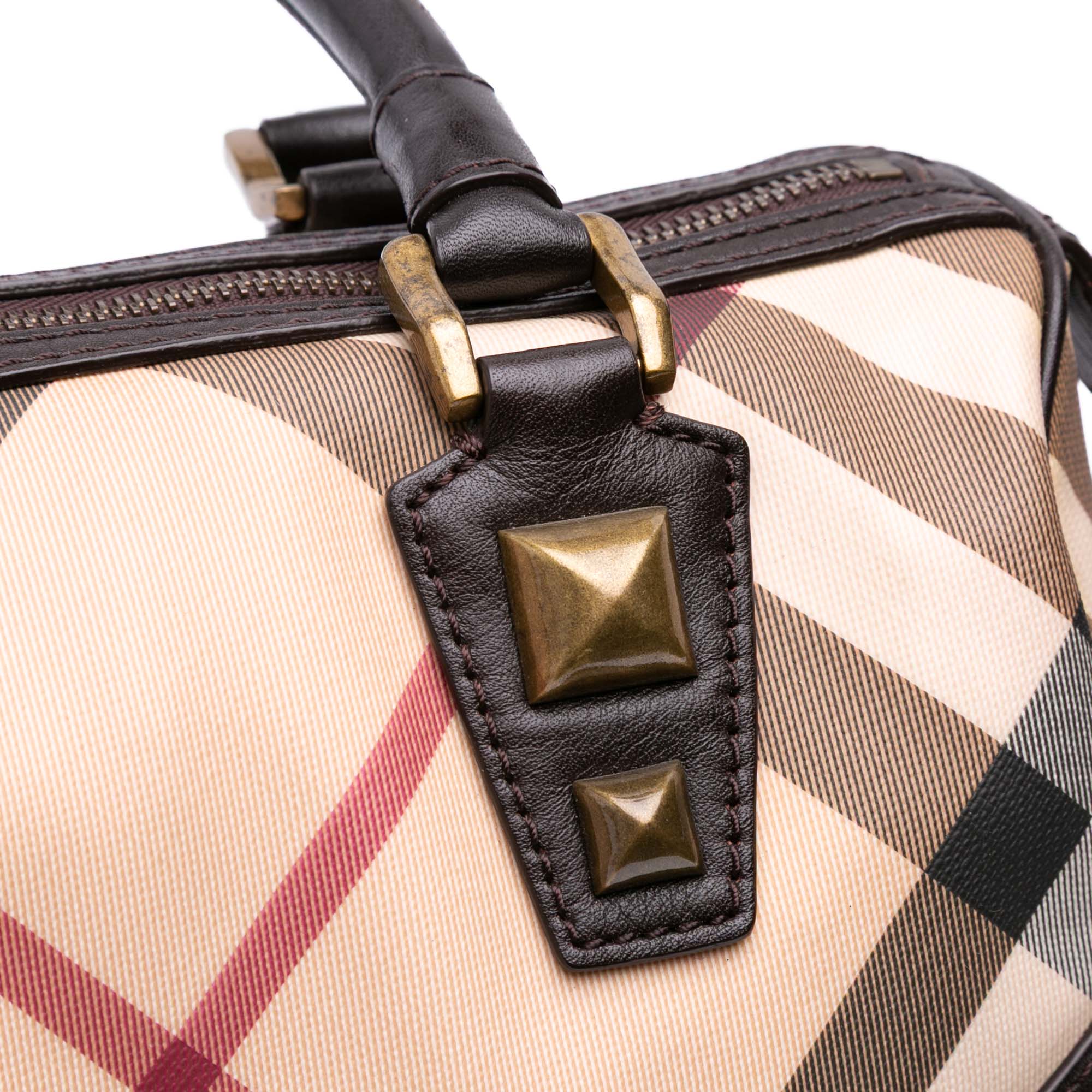 Supernova Check Canvas Mega Stud Chester Boston Bag