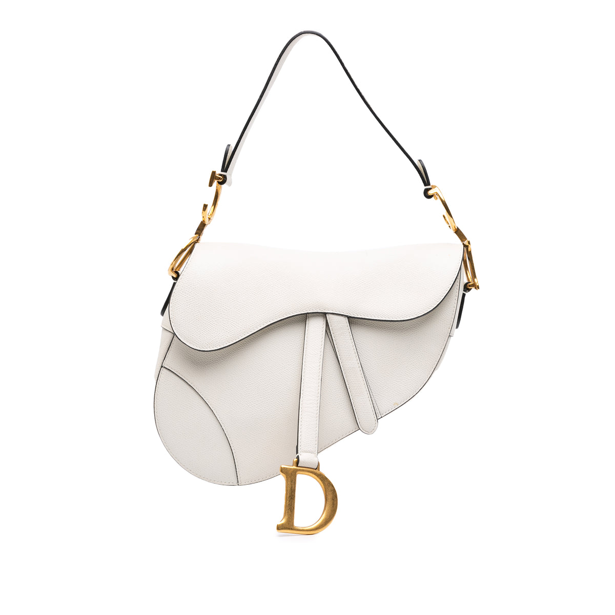 Grained Calfskin Saddle Bag
