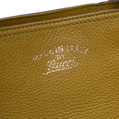 Tall Leather Bamboo Shopper Tote