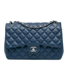 Jumbo Classic Lambskin Double Flap