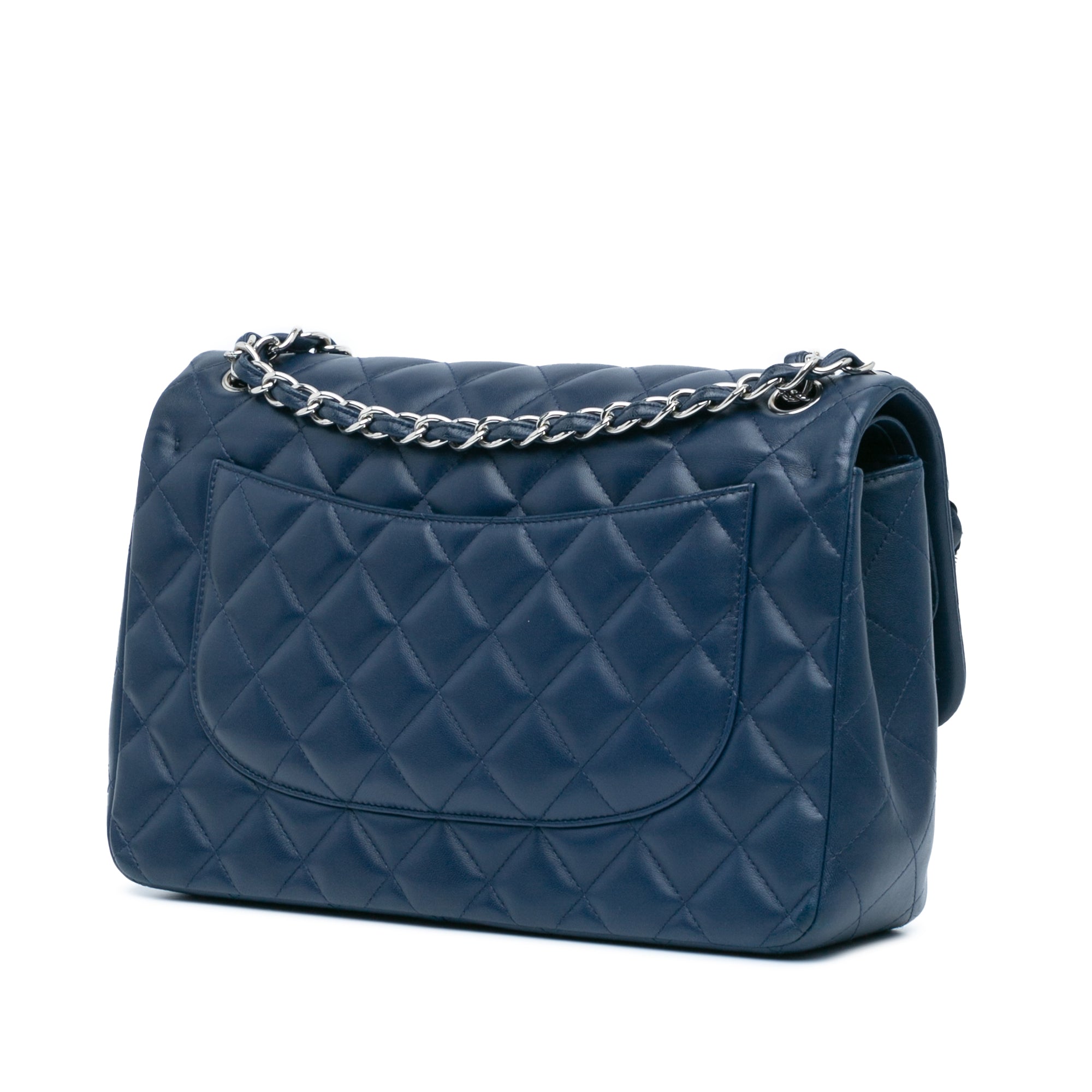 Jumbo Classic Lambskin Double Flap