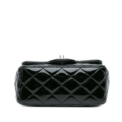 Mini Square Classic Patent Single Flap