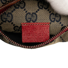 GG Canvas Web Double Pocket Belt Bag
