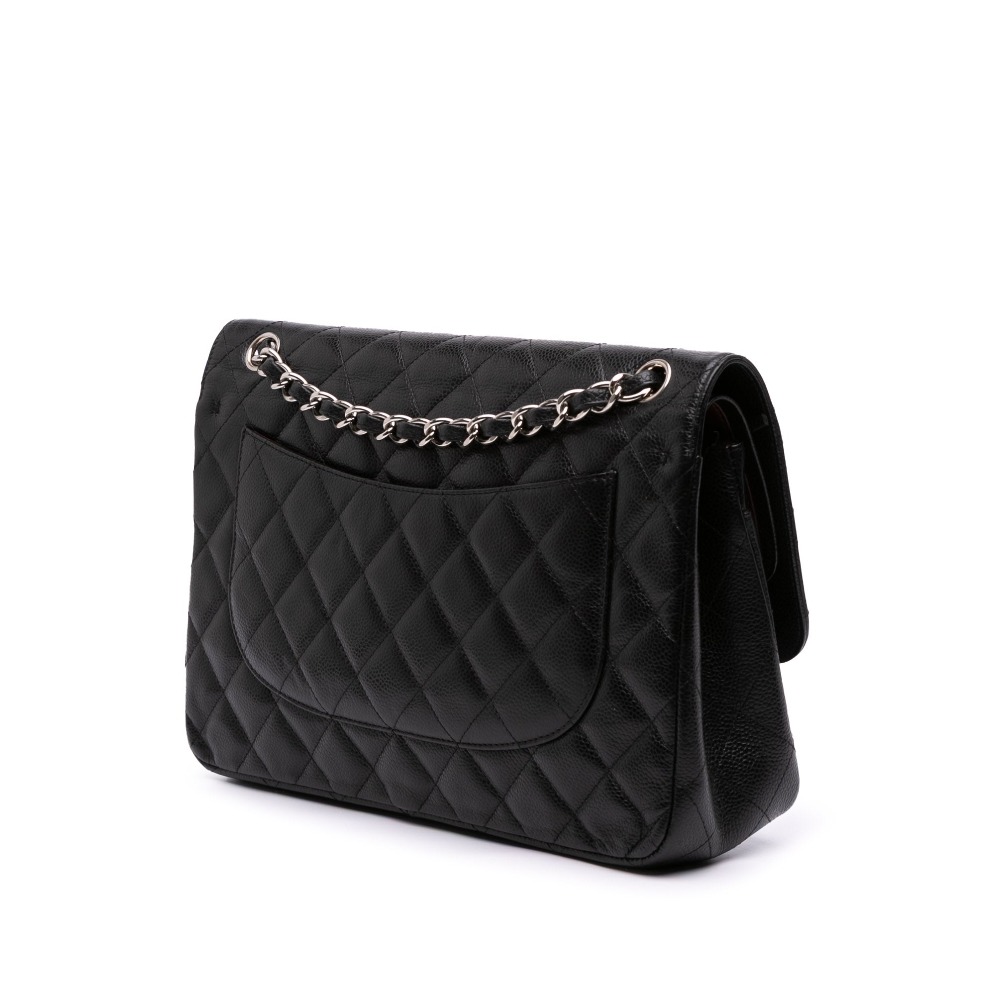 Jumbo Classic Caviar Double Flap