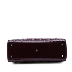 Large Patent Cannage Lady Dior