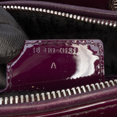 Large Patent Cannage Lady Dior