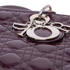 Large Patent Cannage Lady Dior