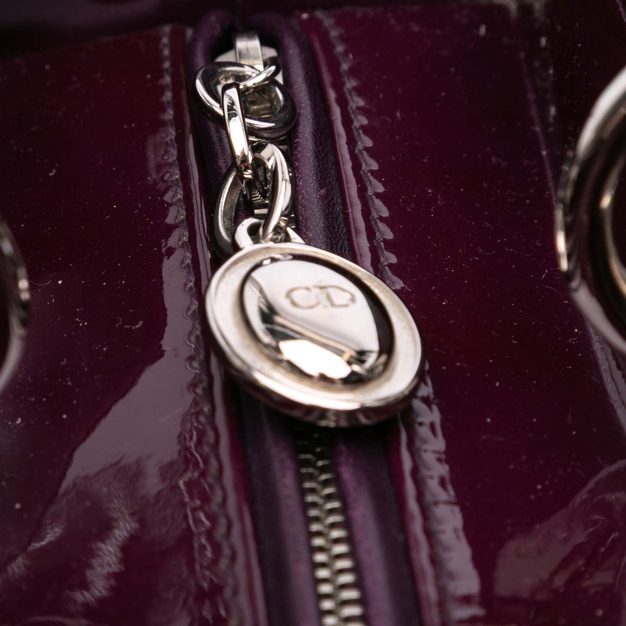 Large Patent Cannage Lady Dior