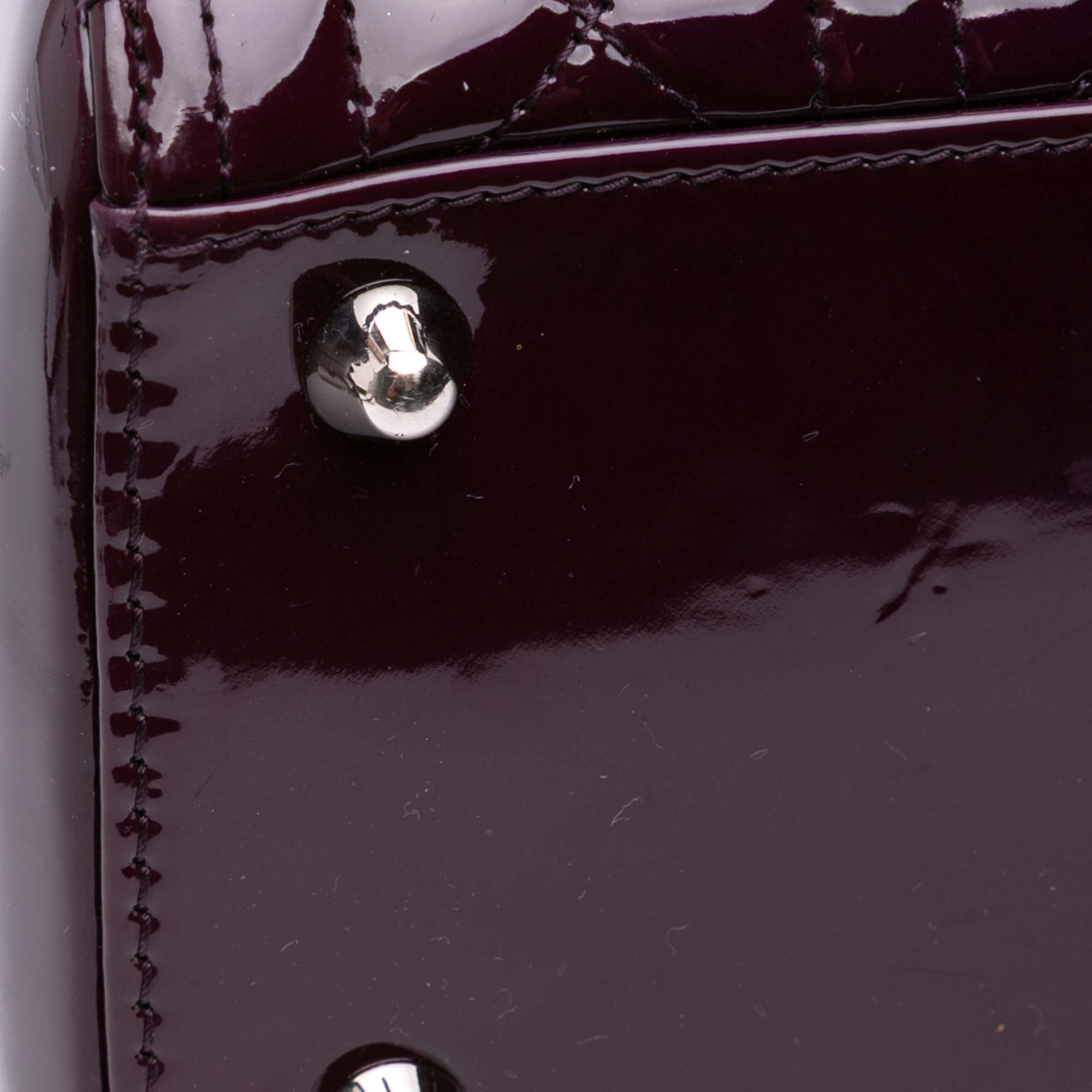 Large Patent Cannage Lady Dior