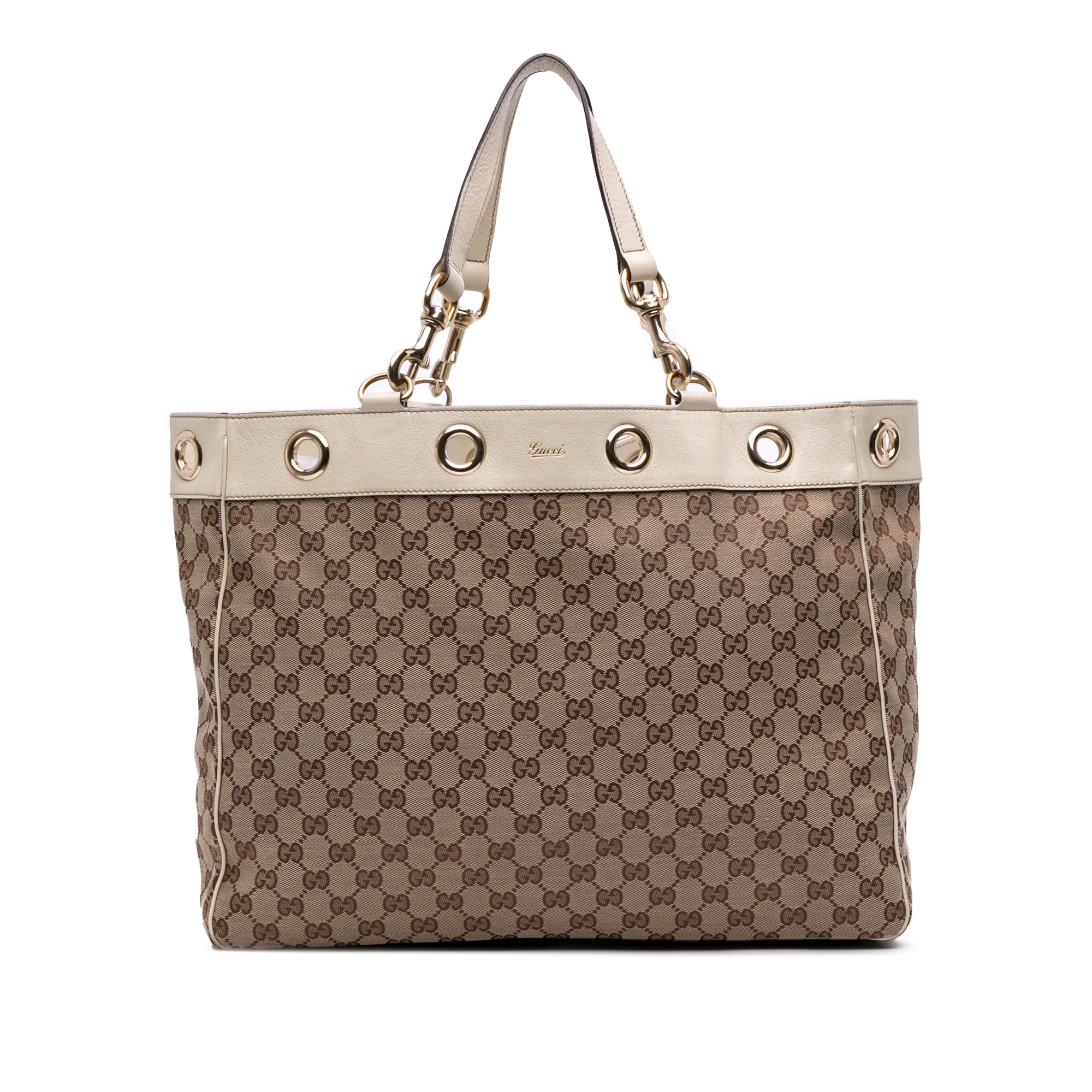 Large GG Canvas Positano Tote