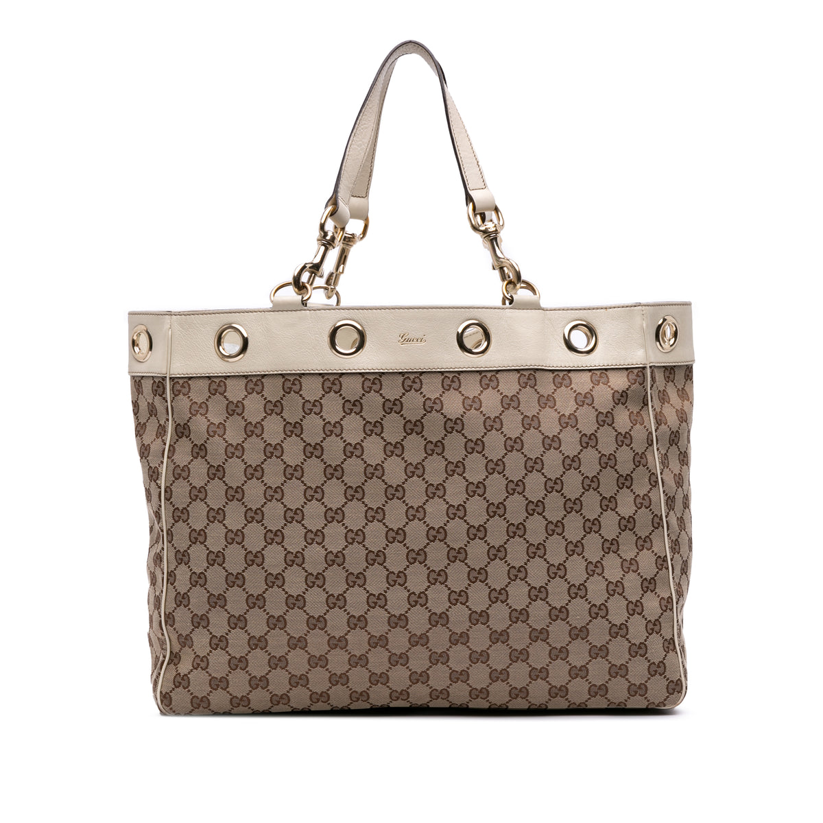 Large GG Canvas Positano Tote