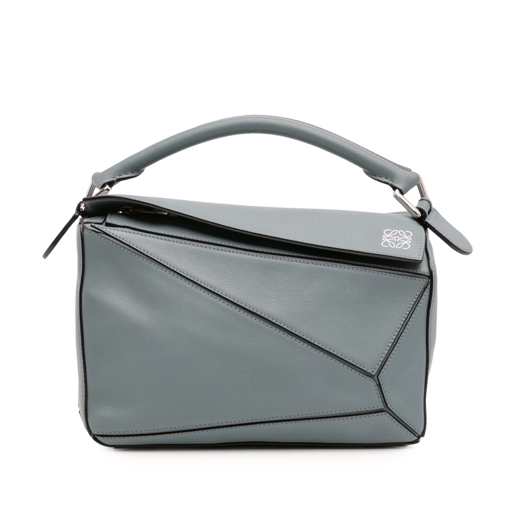 Small Calfskin Puzzle Satchel
