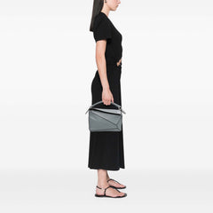 Small Calfskin Puzzle Satchel