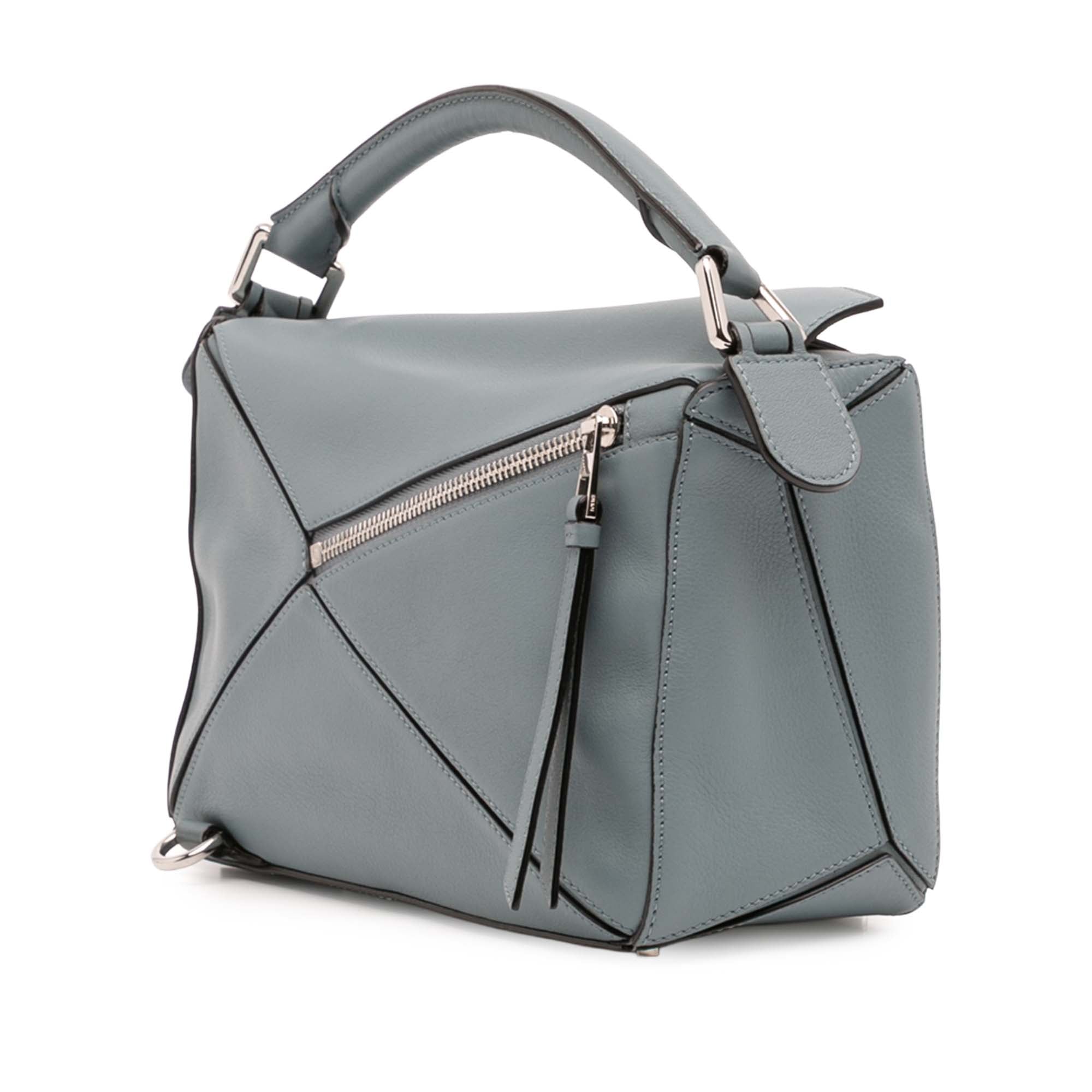 Small Calfskin Puzzle Satchel