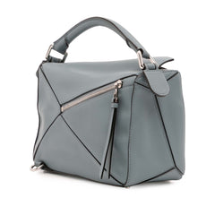 Small Calfskin Puzzle Satchel