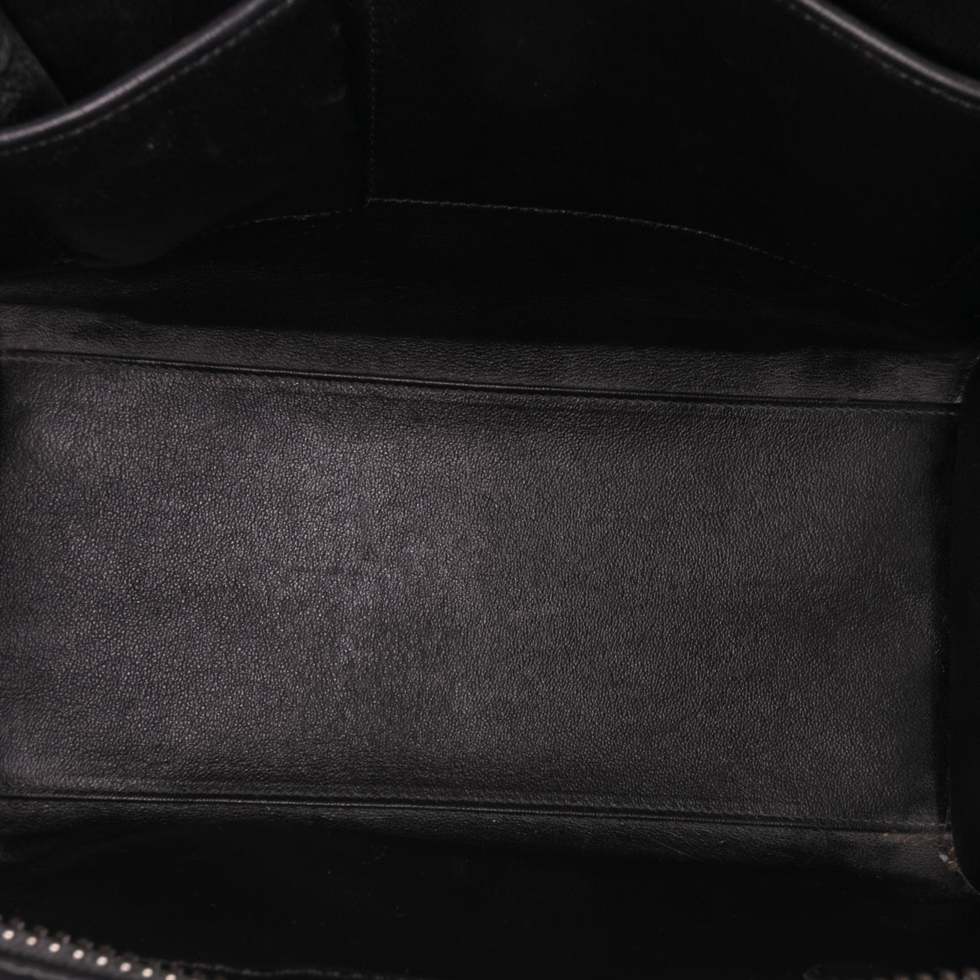 Micro Tricolor Leather Luggage Tote