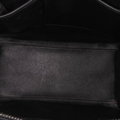 Micro Tricolor Leather Luggage Tote