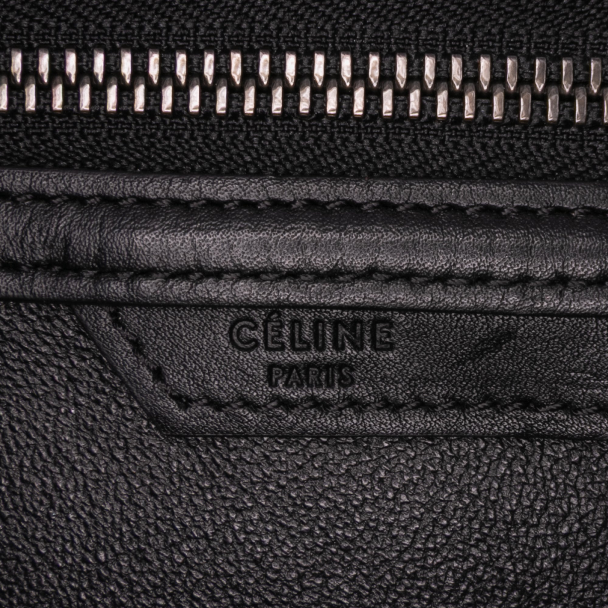 Micro Tricolor Leather Luggage Tote