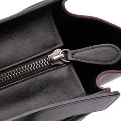 Micro Tricolor Leather Luggage Tote