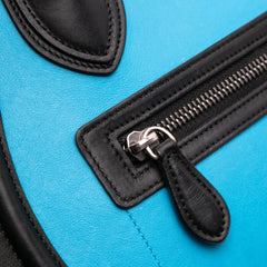 Micro Tricolor Leather Luggage Tote