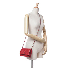 CC Lambskin Wallet on Chain