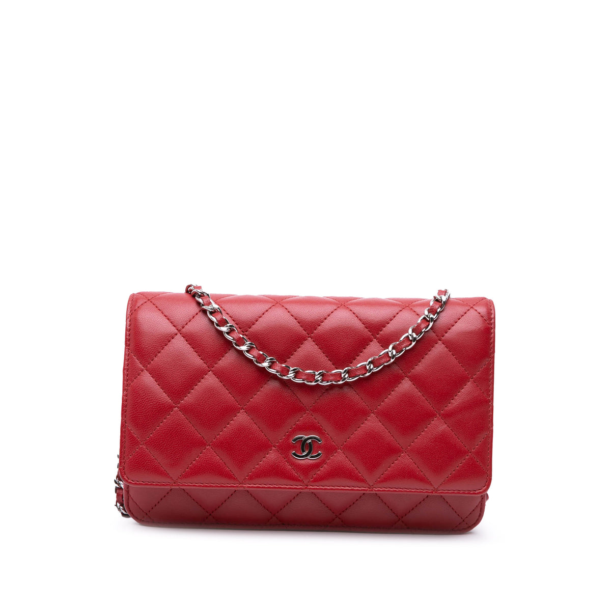 CC Lambskin Wallet on Chain