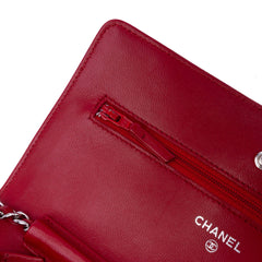 CC Lambskin Wallet on Chain