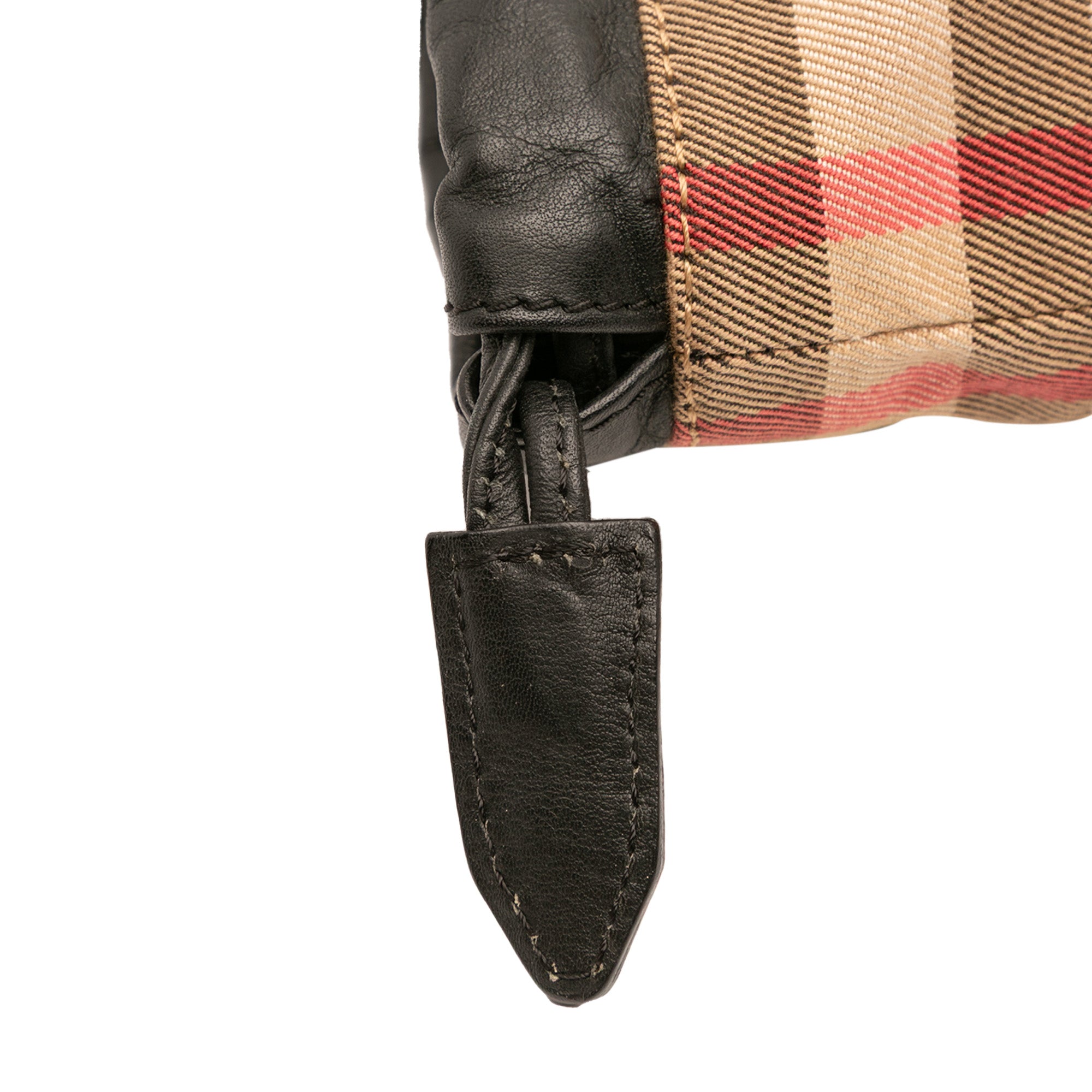 House Check Trimmed Leather Big Crush Convertible Tote