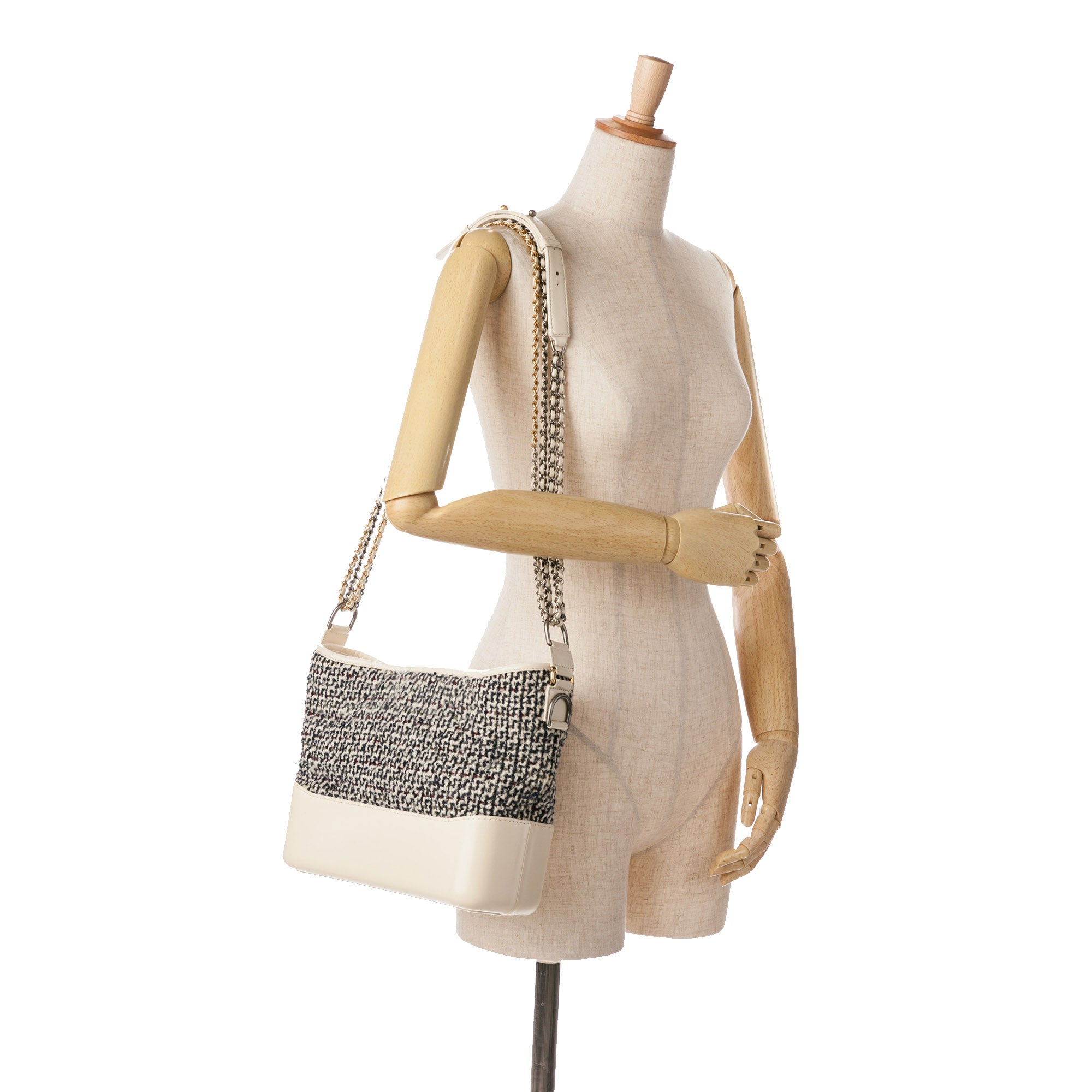 Medium Tweed and Lambskin Gabrielle Crossbody