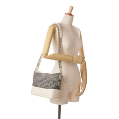 Medium Tweed and Lambskin Gabrielle Crossbody