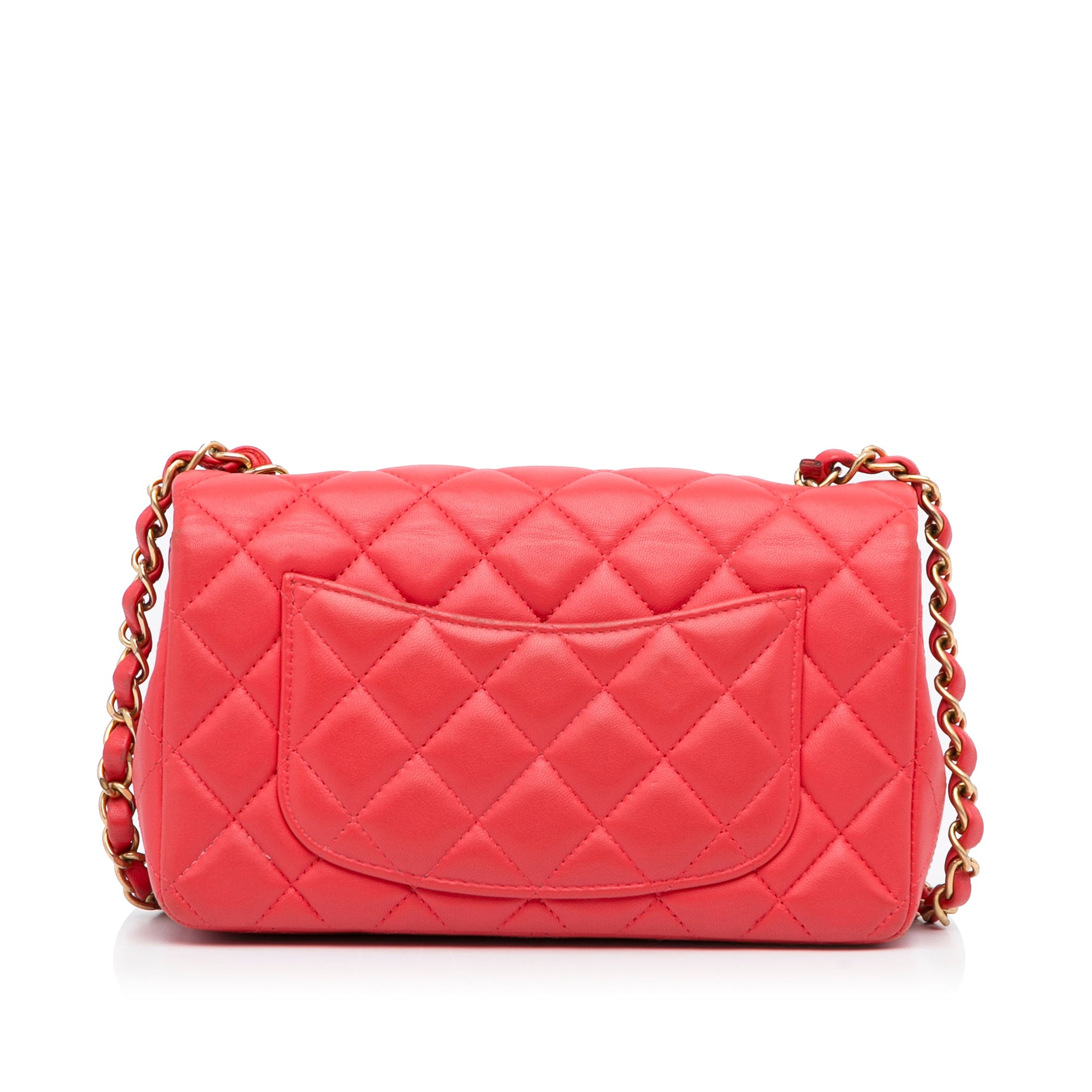 Mini Rectangular Classic Lambskin Single Flap