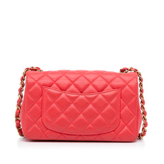 Mini Rectangular Classic Lambskin Single Flap