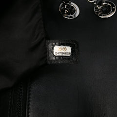 Medium Quilted Metallic Knit Pluto Glitter Flap