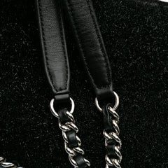 Medium Quilted Metallic Knit Pluto Glitter Flap