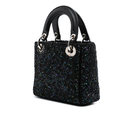Mini Satin Sequin Embellished Lady Dior