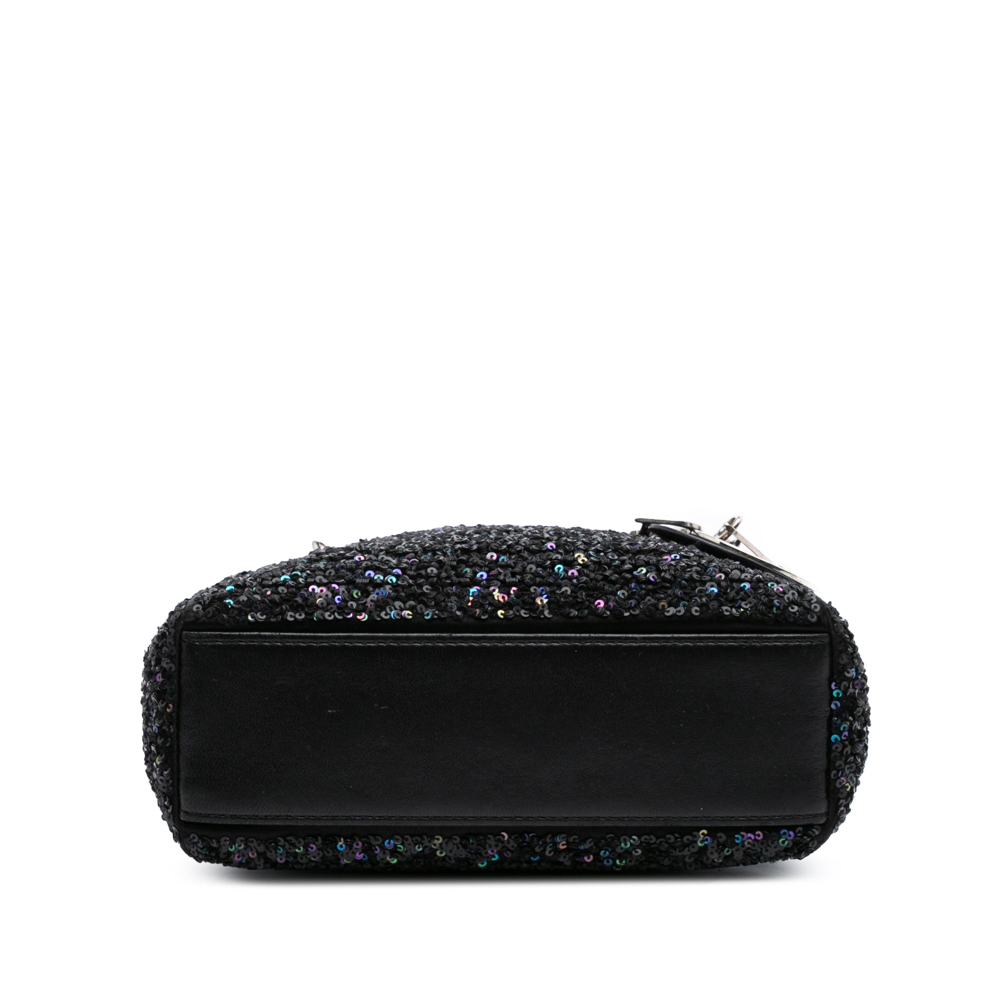 Mini Satin Sequin Embellished Lady Dior