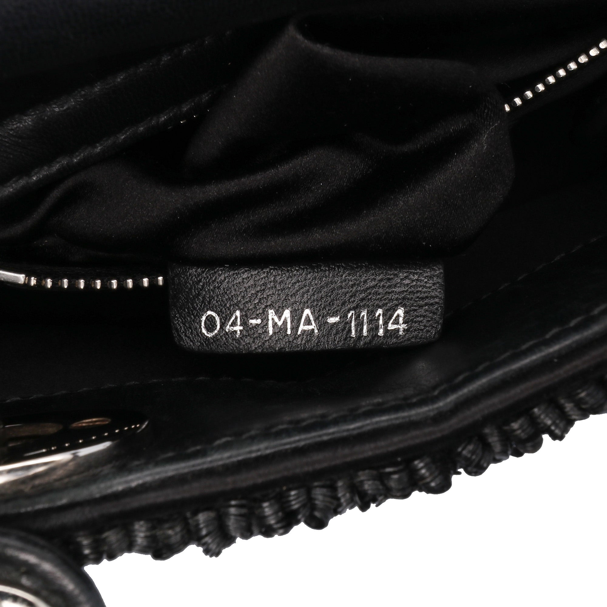 Mini Satin Sequin Embellished Lady Dior