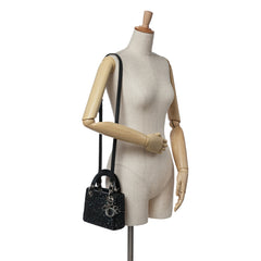 Mini Satin Sequin Embellished Lady Dior