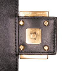 Zucca Embossed Leather Baguette Satchel