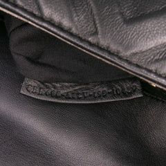 Zucca Embossed Leather Baguette Satchel