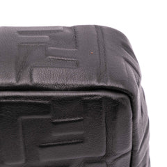 Zucca Embossed Leather Baguette Satchel