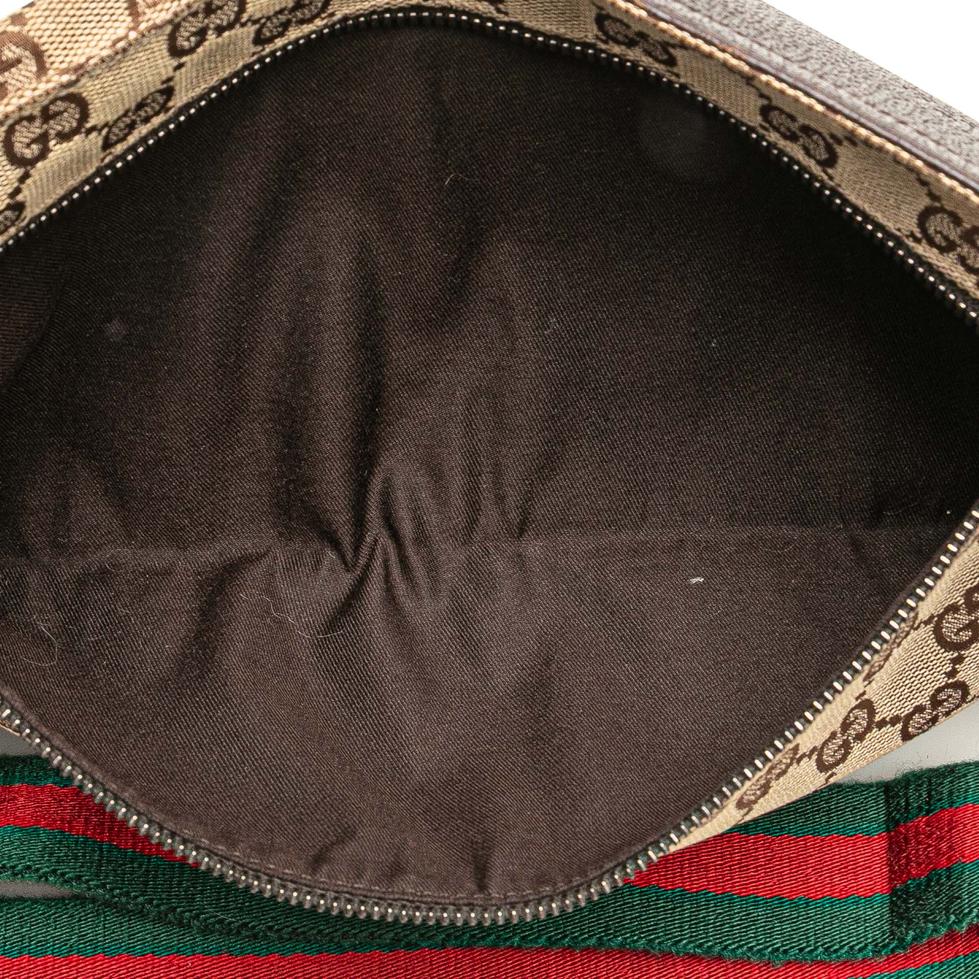 GG Canvas Web Double Pocket Belt Bag