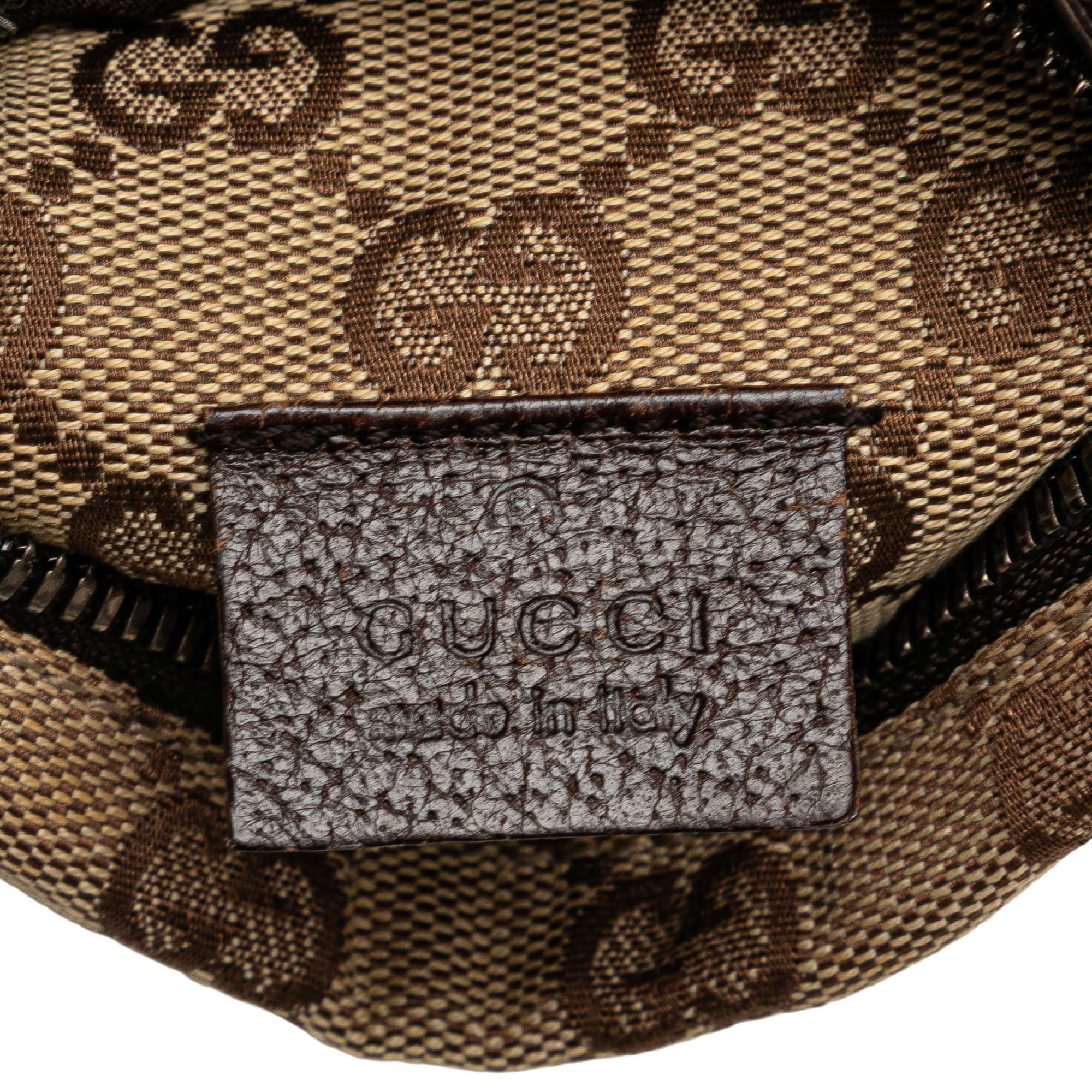 GG Canvas Web Double Pocket Belt Bag