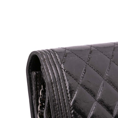 Quilted Shiny Aged Calfskin Boy Wallet On Chain