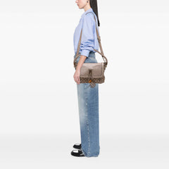 GG Canvas Bella Flap Satchel