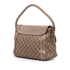 GG Canvas Bella Flap Satchel