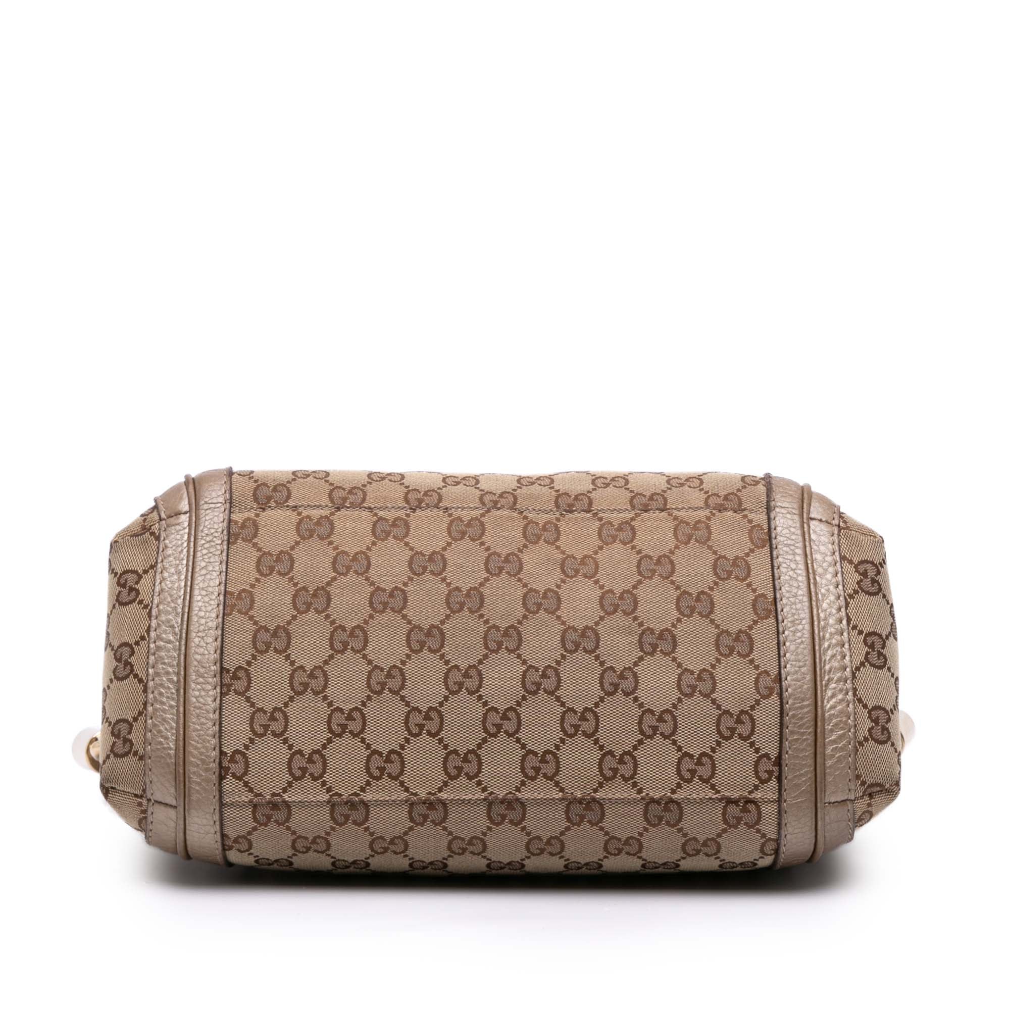 GG Canvas Bella Flap Satchel