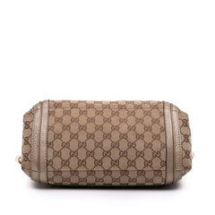 GG Canvas Bella Flap Satchel