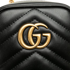 Mini GG Marmont Matelasse Leather Crossbody