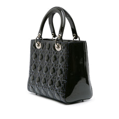 Medium Patent Cannage Lady Dior